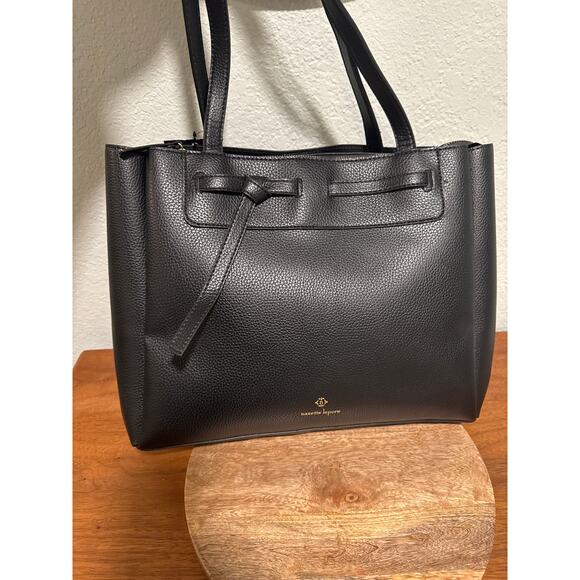 Nanette Lepore Arriss Triple Section Shoulder Bag Black - Picture 5 of 13